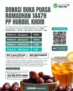DONASI BUKA PUASA RAMADHAN 1447H (2026M)